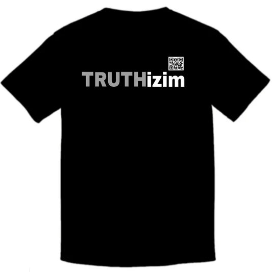 TRUTHizim Grey  letter T-Shirt